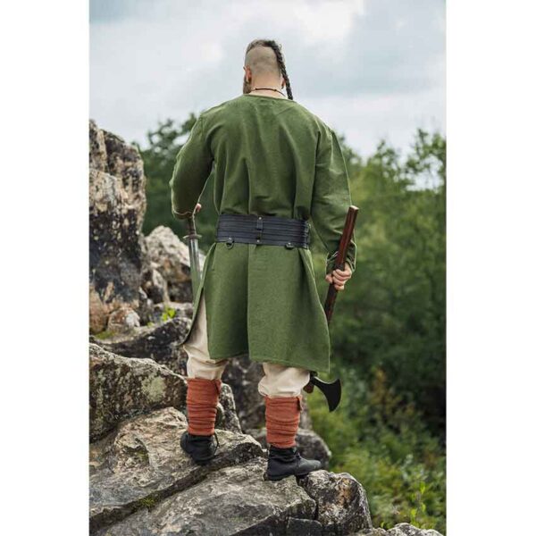 Freki Embroidered Viking Tunic - Green
