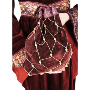 Relindis Noble's Velvet Pouch - Bordeaux