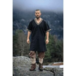 Loki Viking Tunic - Black