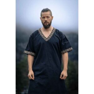 Loki Viking Tunic - Black