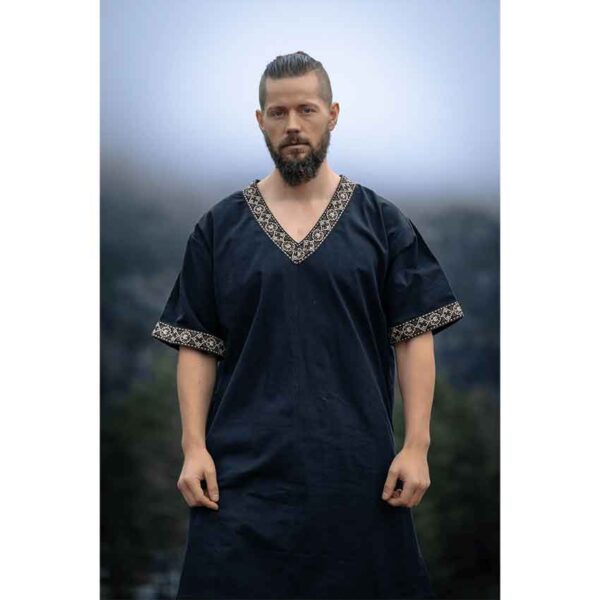 Loki Viking Tunic - Black