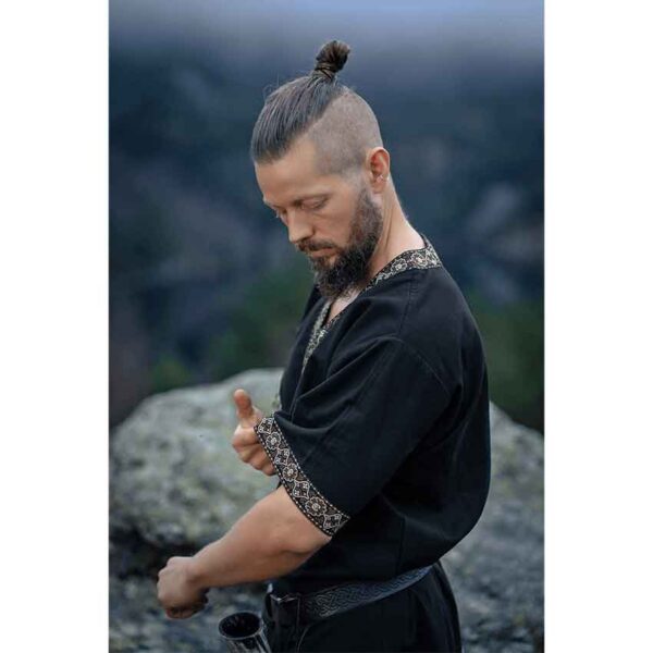 Loki Viking Tunic - Black