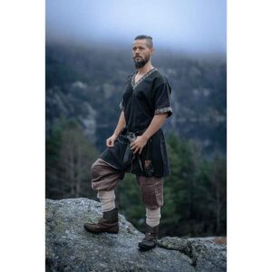 Loki Viking Tunic - Black