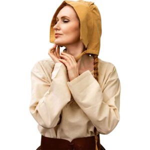 Claire Medieval Bonnet - Honey Brown