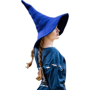 Agata Wool Witch Hat - Blue
