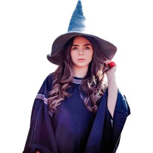 Agata Wool Witch Hat - Grey