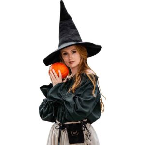 Agata Wool Witch Hat - Black