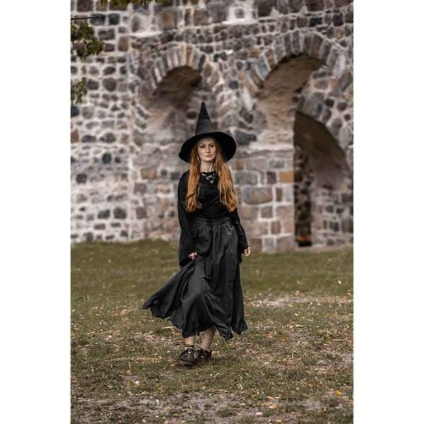 Agata Wool Witch Hat - Black