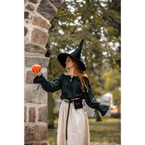 Agata Wool Witch Hat - Black