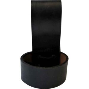 Embossed Celtic Drinking Horn Holder - Black