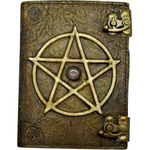 Embossed Pentacle Leather Journal