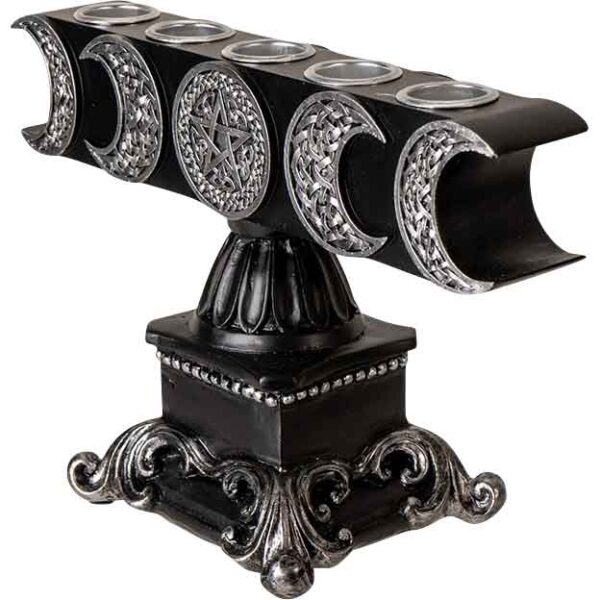 Triple Moon Baroque Candle Holder