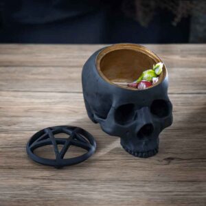 Pentagram Skull Trinket Box