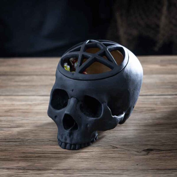 Pentagram Skull Trinket Box
