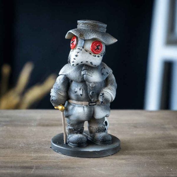 Medieval Plague Doctor Pinhead Statue
