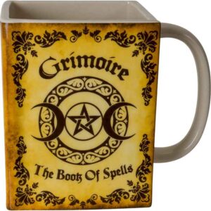 Grimoire Book of Spells Square Mug