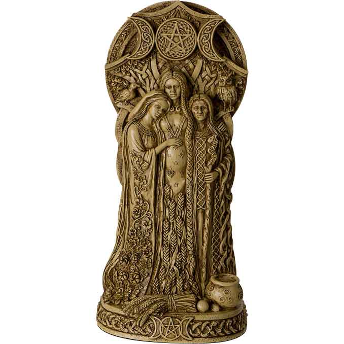 Celtic Triple Goddess Statue