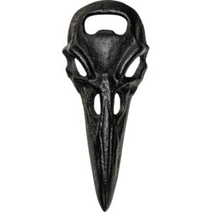 Black Raven Skull Bottle Opener