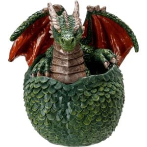 Green Dragon Hatchling Statue