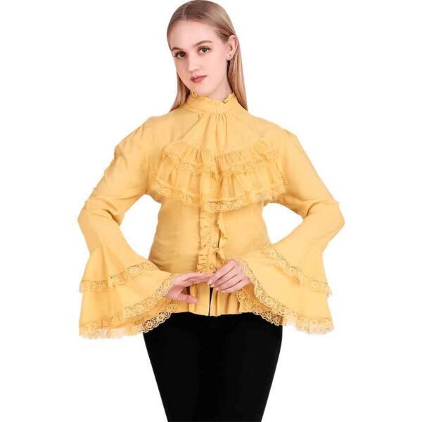 Victorian Lace Ruffled Blouse