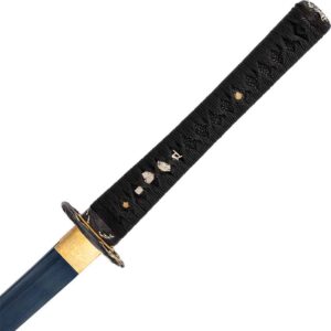 Blue Wave Handmade Katana with Stand