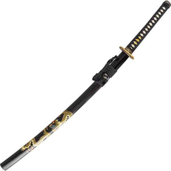 Handmade Sky Dragon Katana with Stand