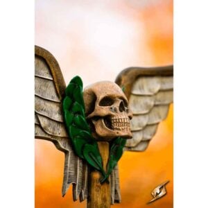 LARP Battle Standard - Winged Skull Top