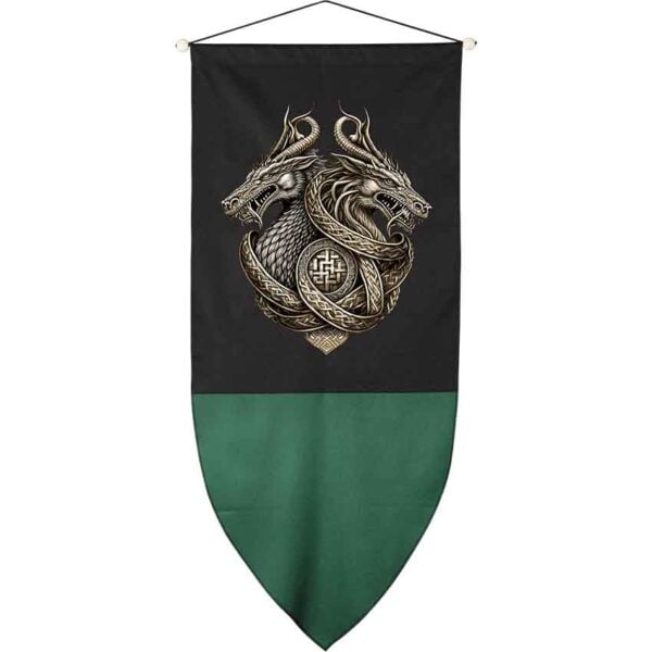 Double Dragon Medieval Banner