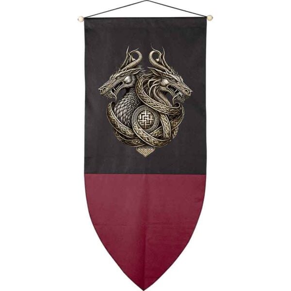 Double Dragon Medieval Banner