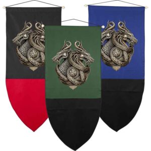 Double Dragon Medieval Banner