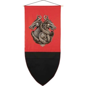 Double Dragon Medieval Banner