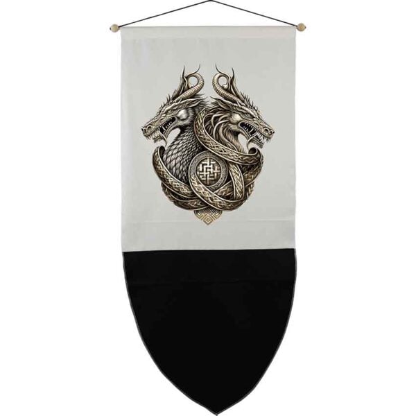 Double Dragon Medieval Banner