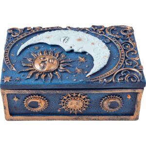 Celestial Sun and Moon Trinket Box