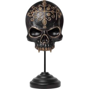 Voodoo Skull Plaque with Stand