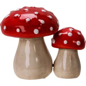 Toadstool Mushrooms Salt and Pepper Shakers