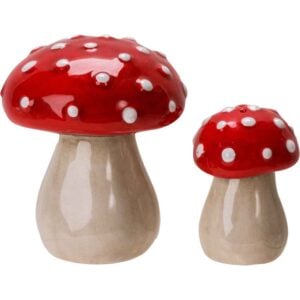 Toadstool Mushrooms Salt and Pepper Shakers