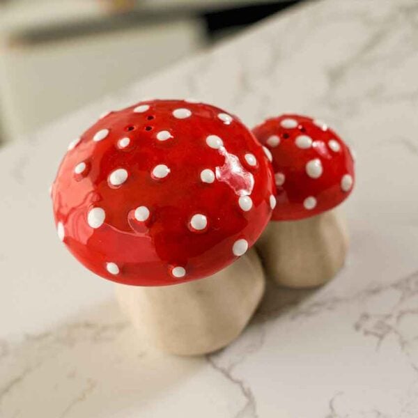 Toadstool Mushrooms Salt and Pepper Shakers