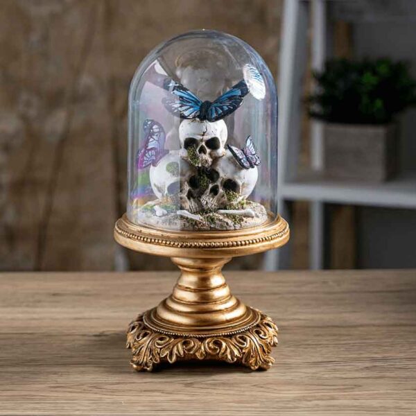 Butterflies on Skulls Statue