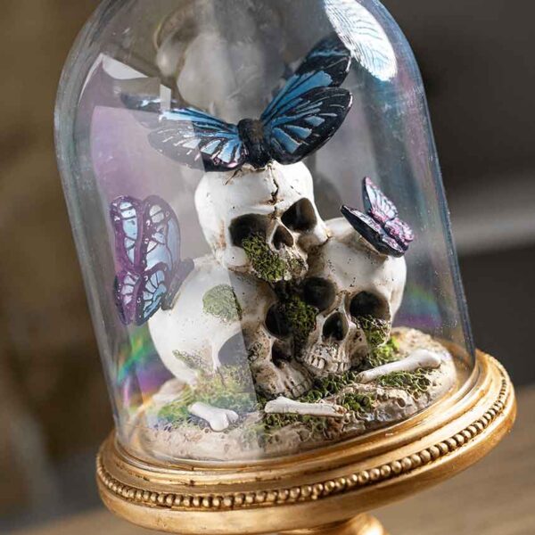 Butterflies on Skulls Statue