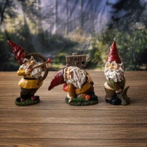 Naughty Gnome Statue Set