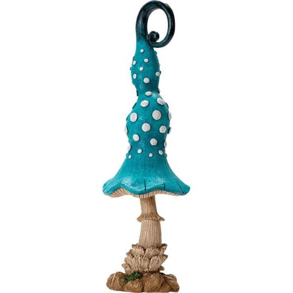 Blue Toadstool Mushroom Statue