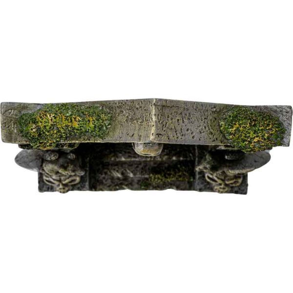 Overgrown Tombstone Statue