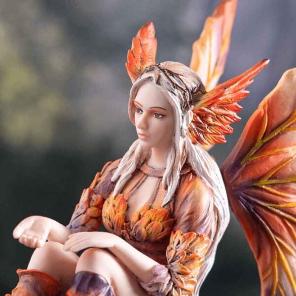 Resting Fire Fairy Statue