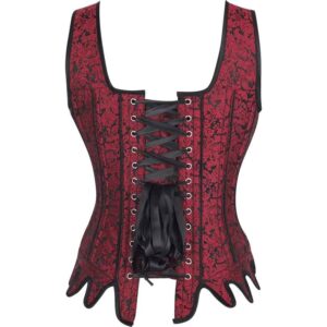 Charity Maroon Overbust Corset