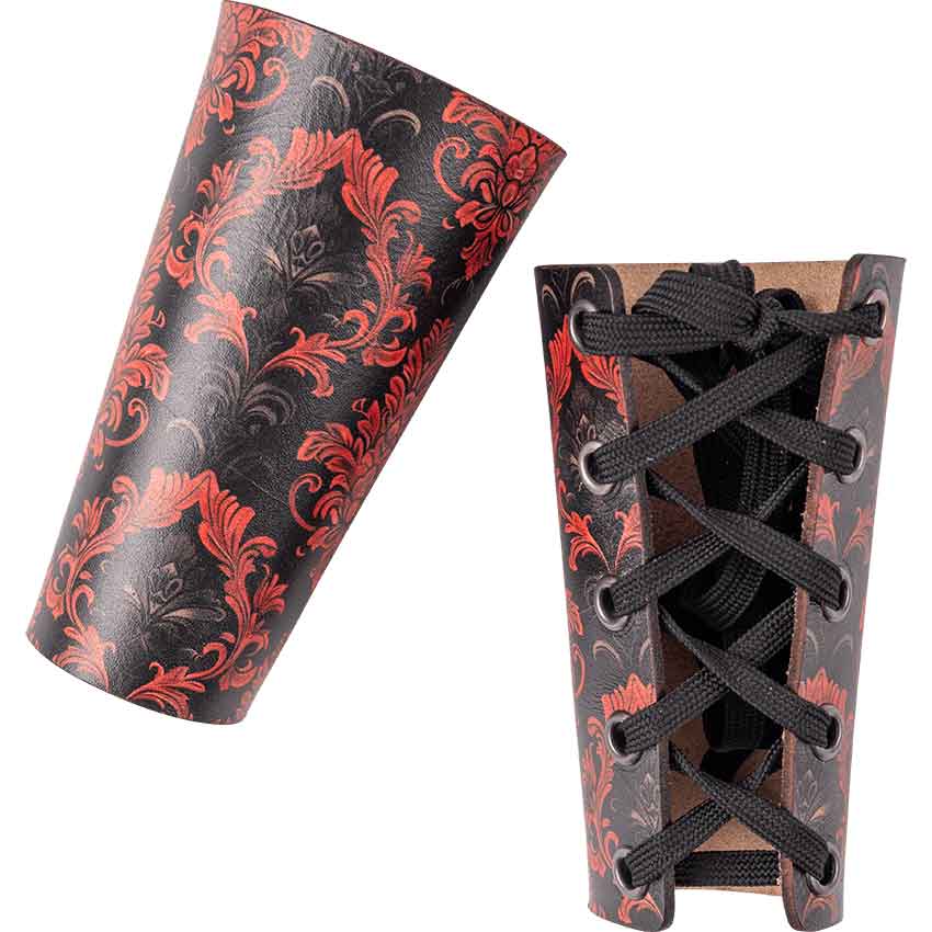 Gothic Damask Wrist Bracers