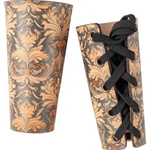 Muted Blue and Beige Wrist Bracers