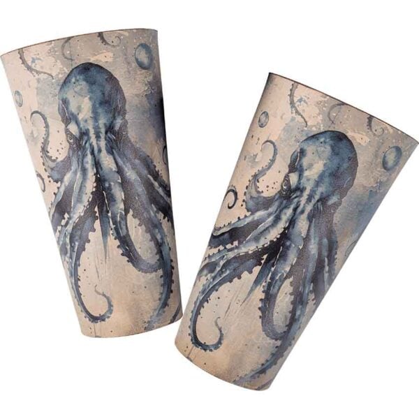 Blue Kraken Wrist Bracers