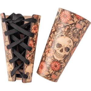 Cottagecore Skull Wrist Bracers