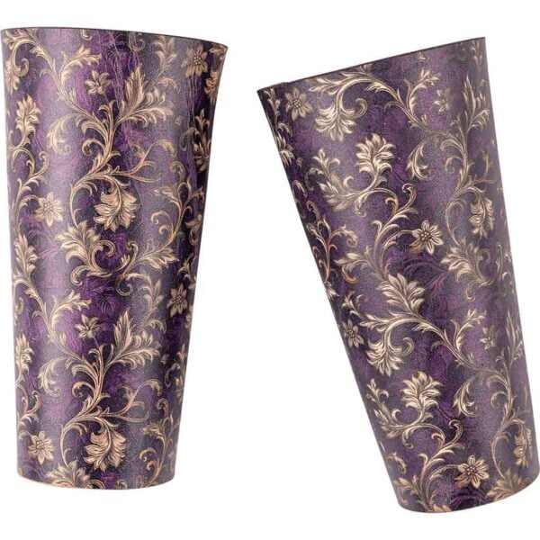 Purple Flourish Wrist Bracers