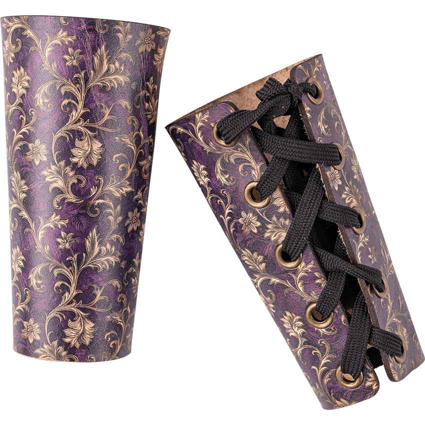 Purple Flourish Wrist Bracers